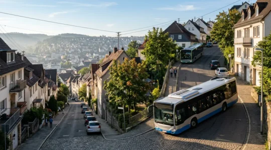 Stadtbusse auf hügeliger Strecke: Vergleich zwischen Wasserstoff- und Batterietechnologie